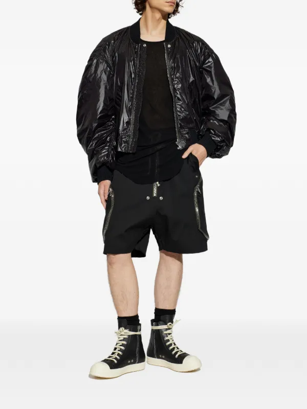 Rick Owens ジップアップ ボンバージャケット | ブラック | FARFETCH JP