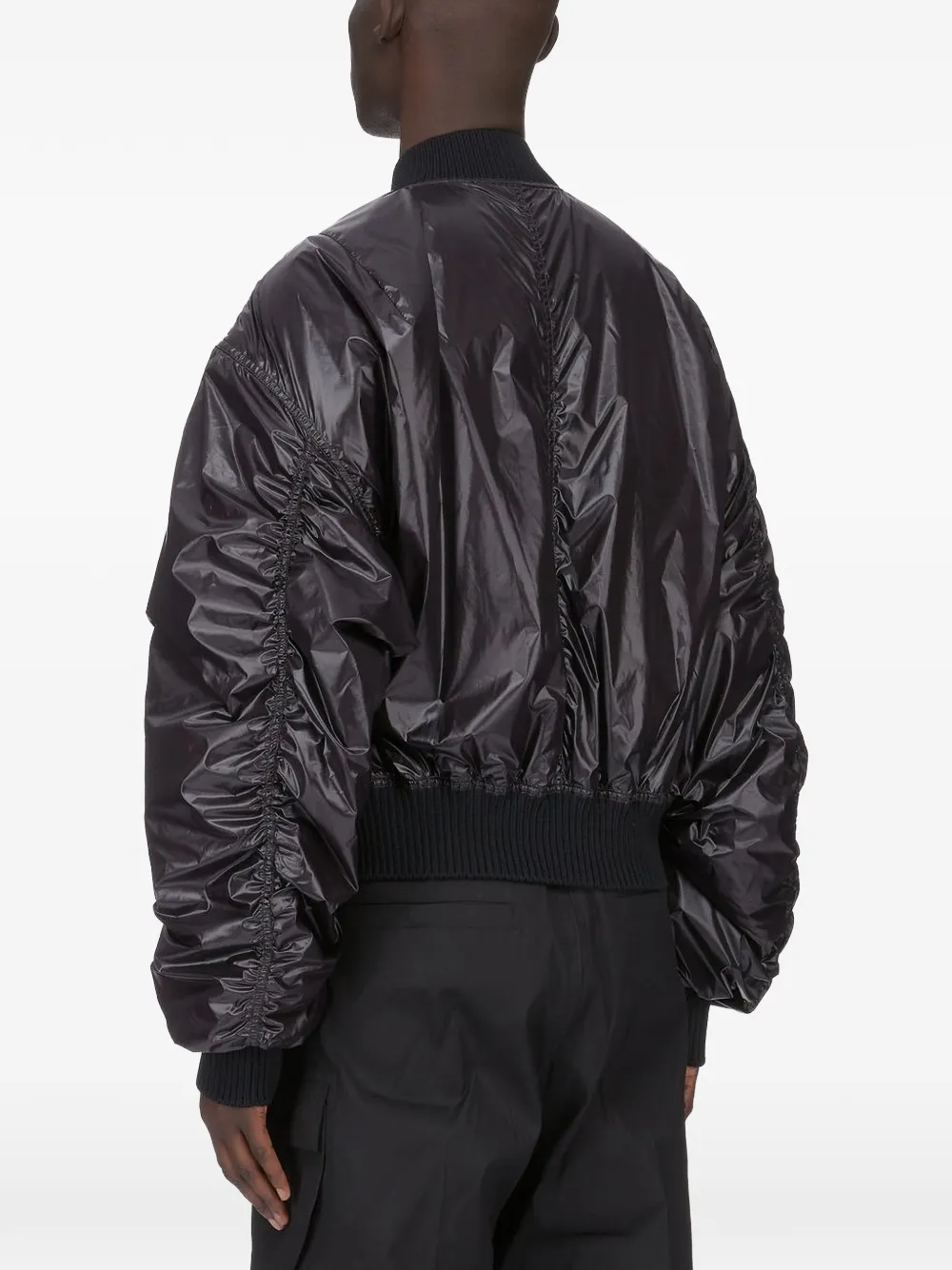 Rick Owens ジップアップ ボンバージャケット | ブラック | FARFETCH JP