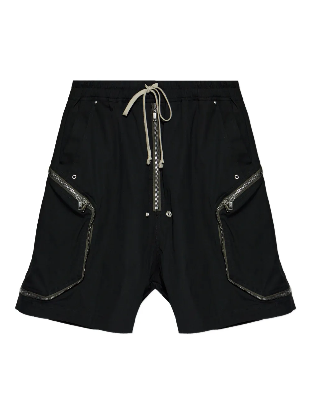 Rick Owens zip drawstring shorts - Black