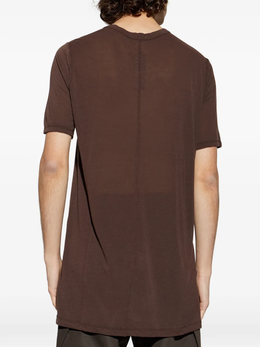 Rick Owens T-shirt met afwerking Bruin