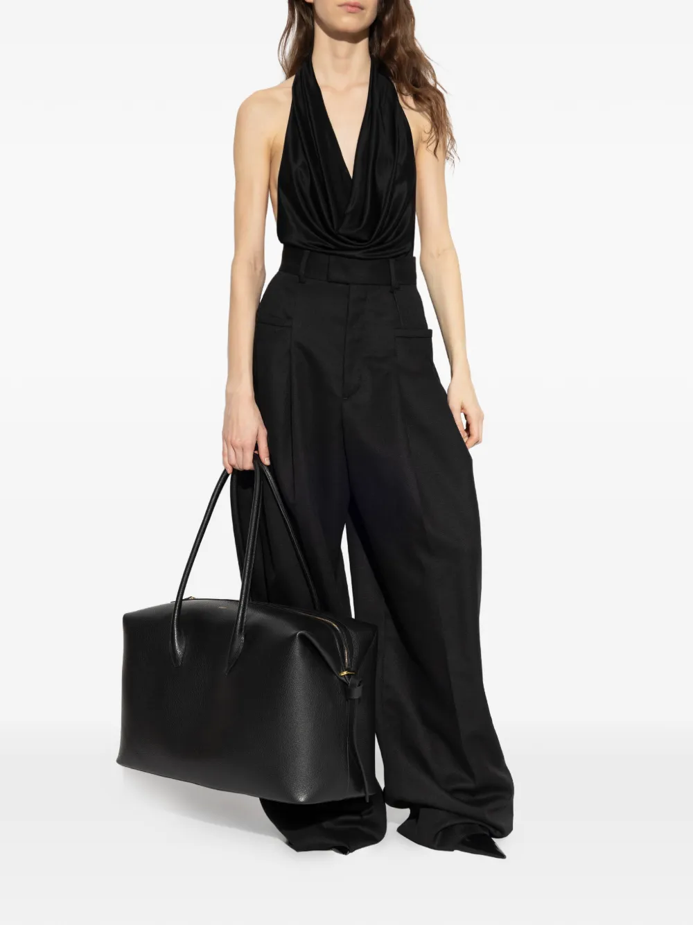 DSQUARED2 Gedrapeerde body met halternek Zwart
