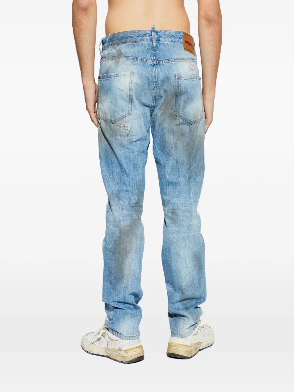 Ripped-Detail Trousers