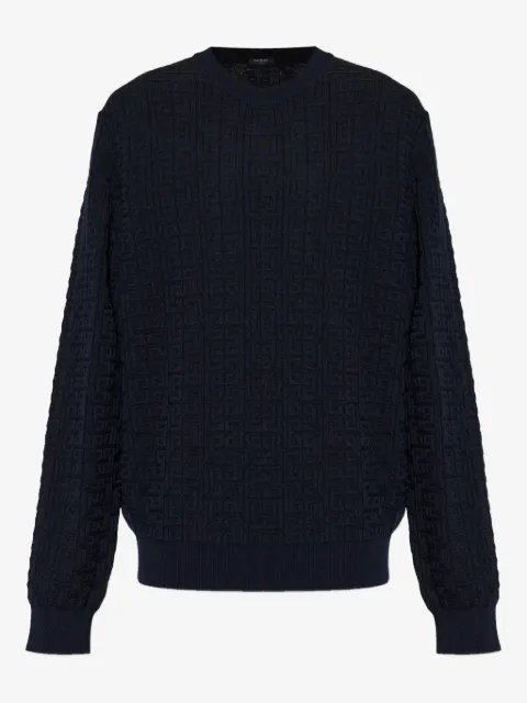 Balmain suéter con motivo del logo