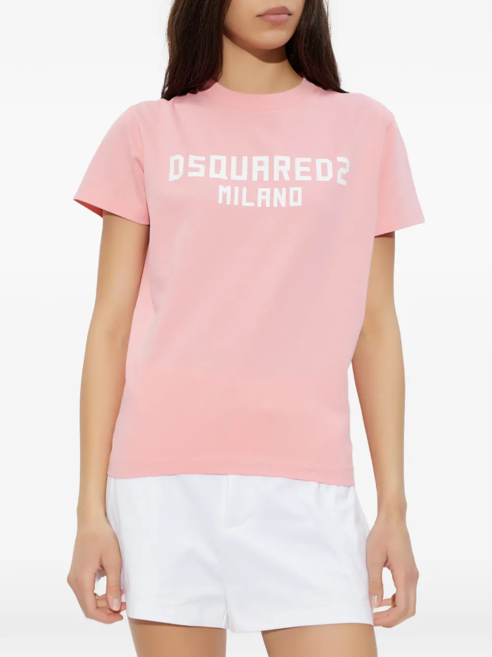 DSQUARED2 T-shirt met logo Roze