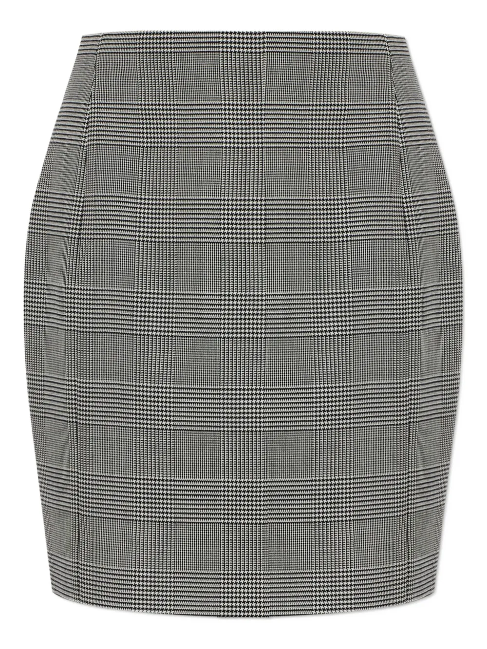 Balmain checked mini skirt - Grau