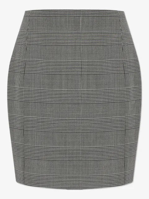 Balmain falda corta a cuadros