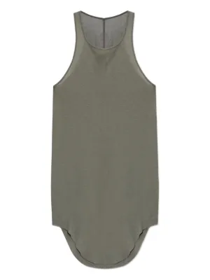 Rick Owens Basic Ribbed Tank Top | Grey | FARFETCH