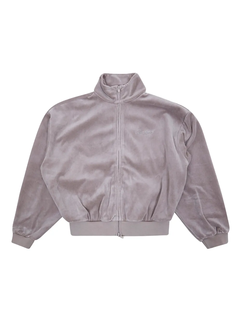 FEAR OF GOD ESSENTIALS KIDS logo-embroidered zip-up bomber jacket - Grey