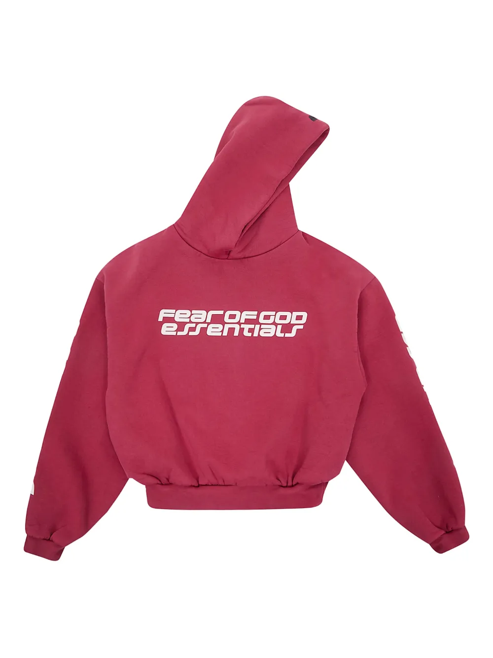 FEAR OF GOD ESSENTIALS KIDS logo-print hoodie - Rosso