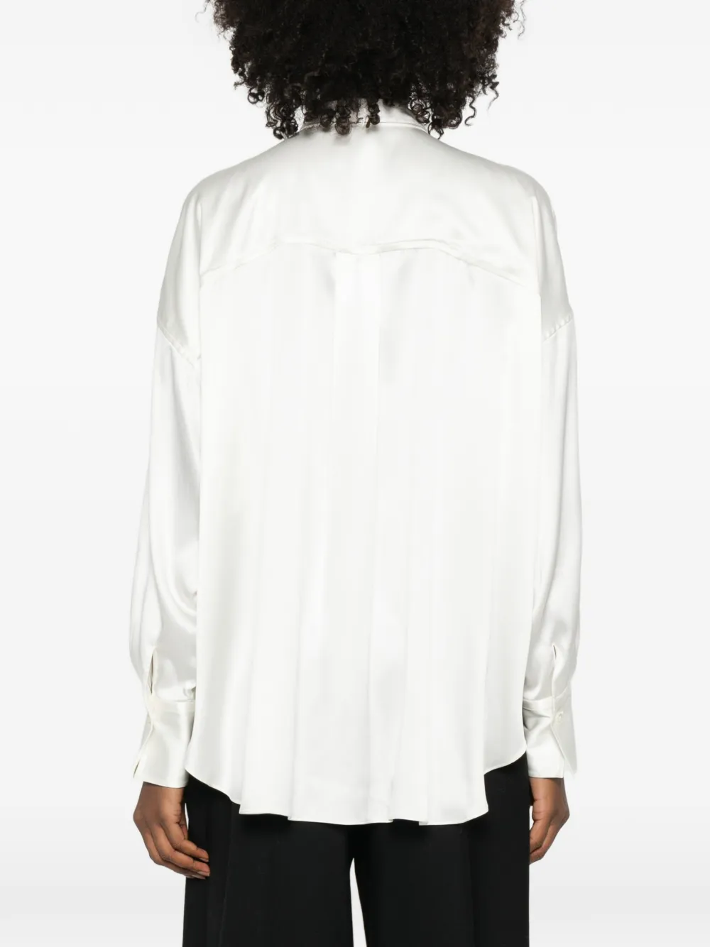Band-Collar Blouse