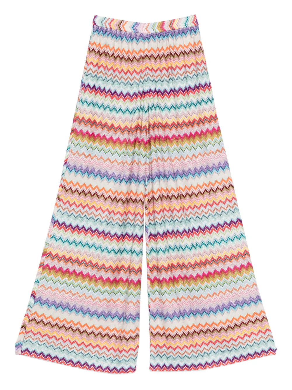 Missoni zigzag palazzo pants - Toni neutri