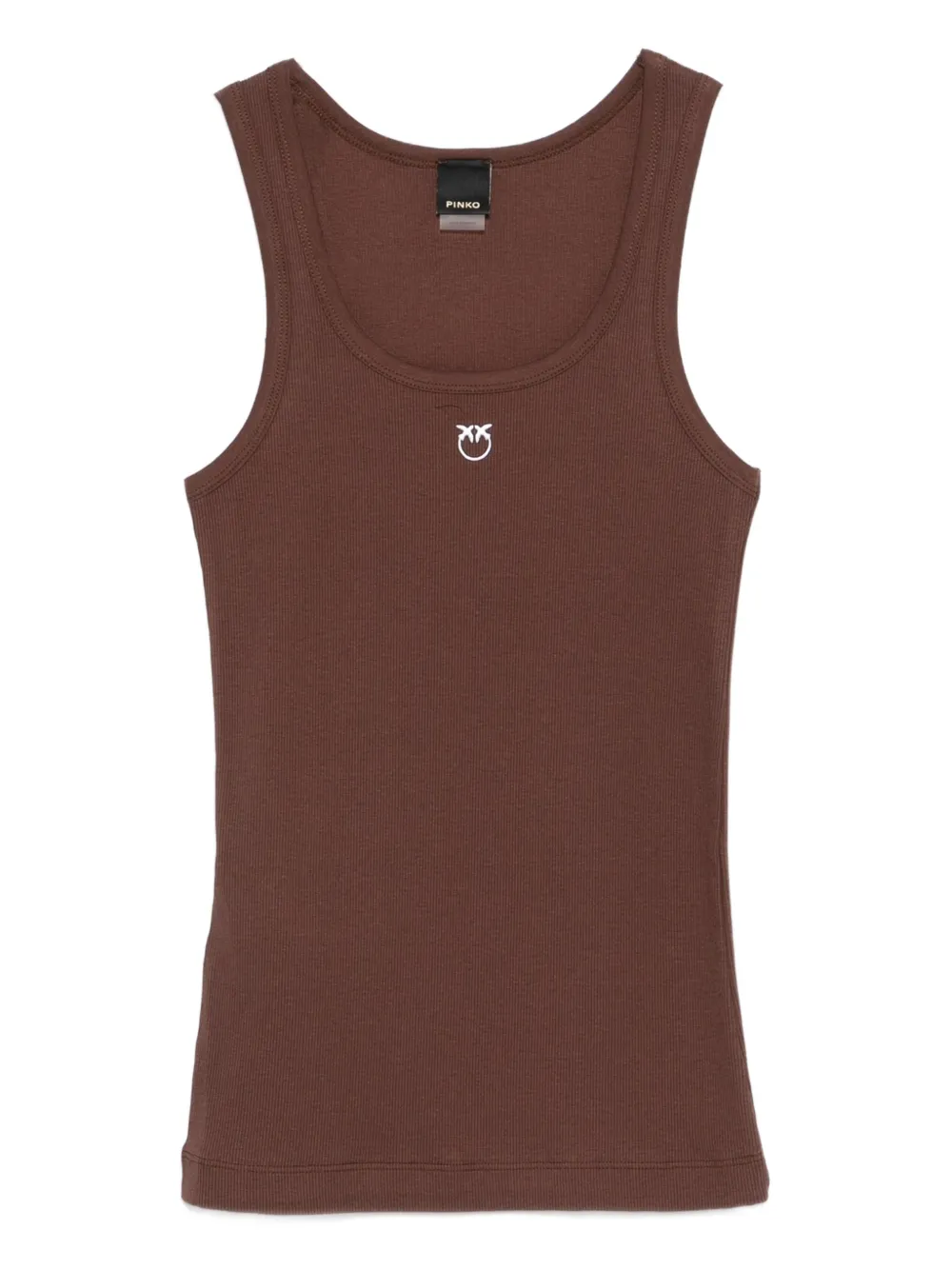 PINKO logo tank top - Braun