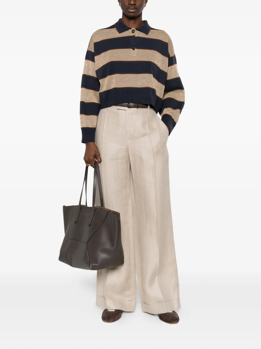 Brunello Cucinelli pleated trousers - Beige