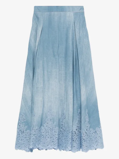 Ermanno Scervino embroidered long skirt
