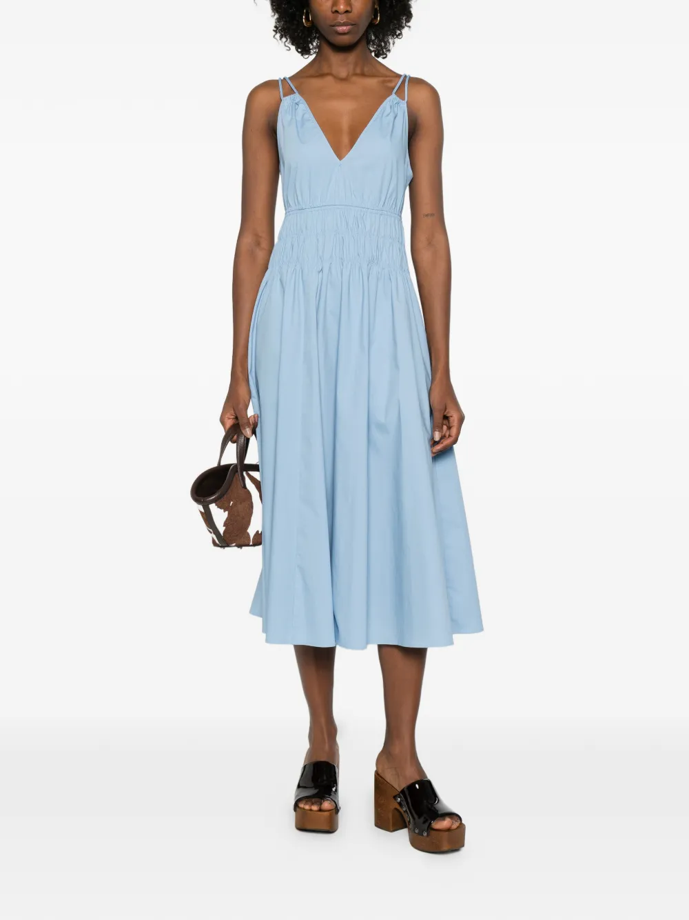 PINKO Amie midi dress - Blauw