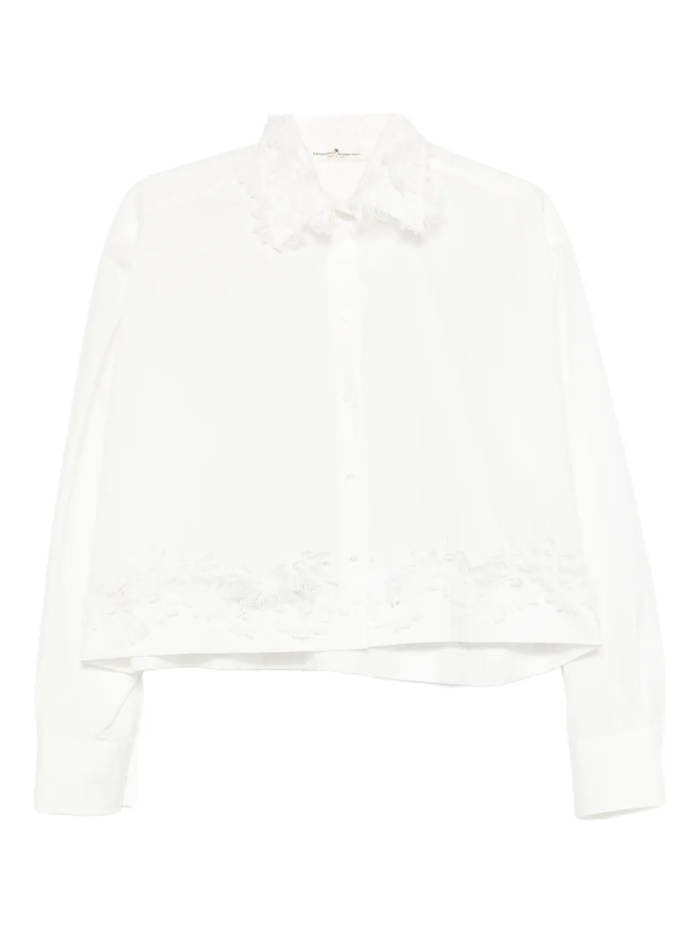 Ermanno Scervino lace-detail shirt - White