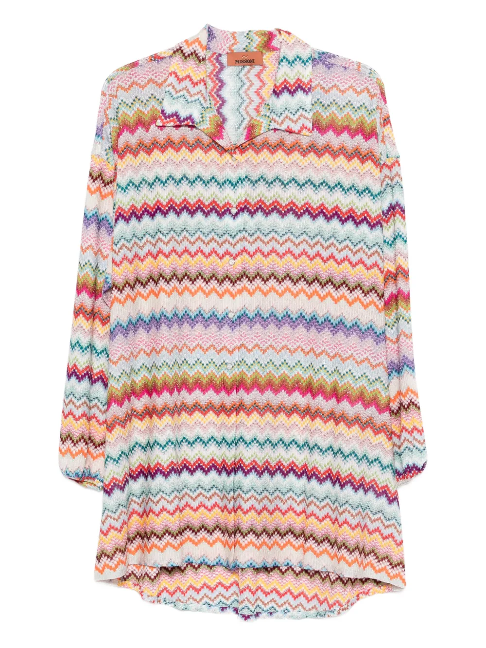 Missoni chevron-patterned shirt - Nude