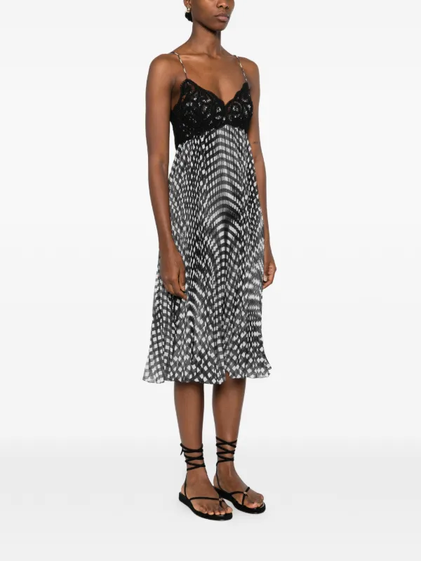 chinese dress ladies Ermanno Scervino // Black Lace Ruffled Shirt  VSP Consignment