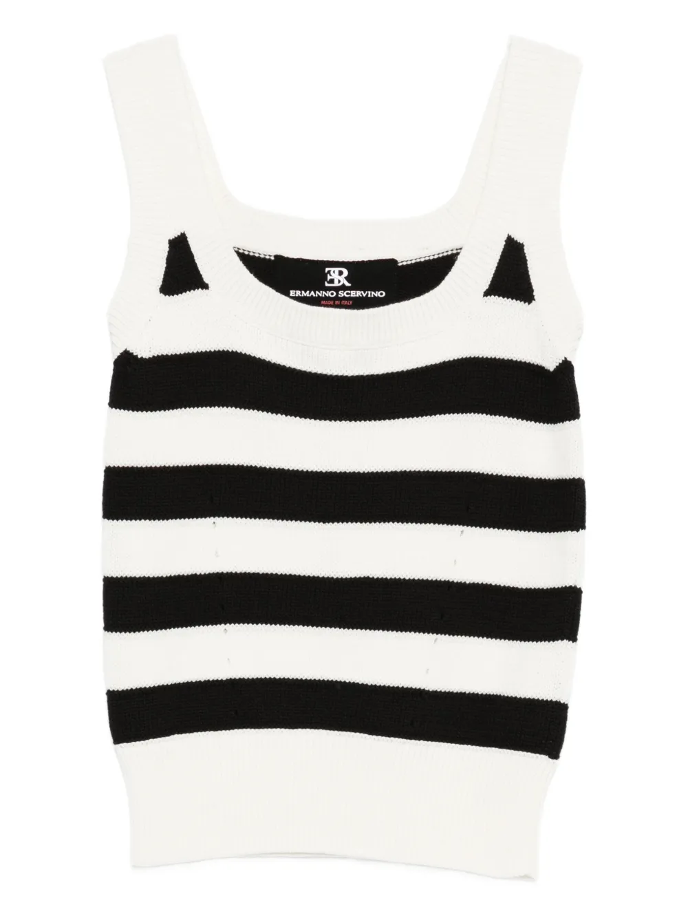 Ermanno Scervino striped top - Bianco