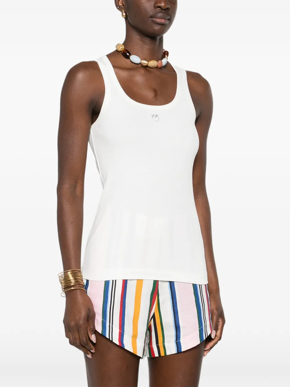 PINKO Top met ronde hals Wit