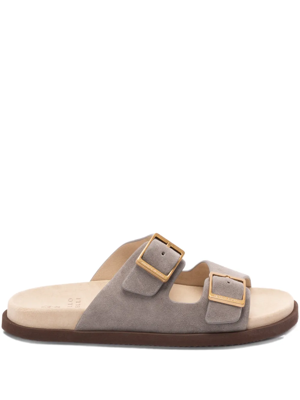 Brunello Cucinelli buckle-strap sandals - Grau