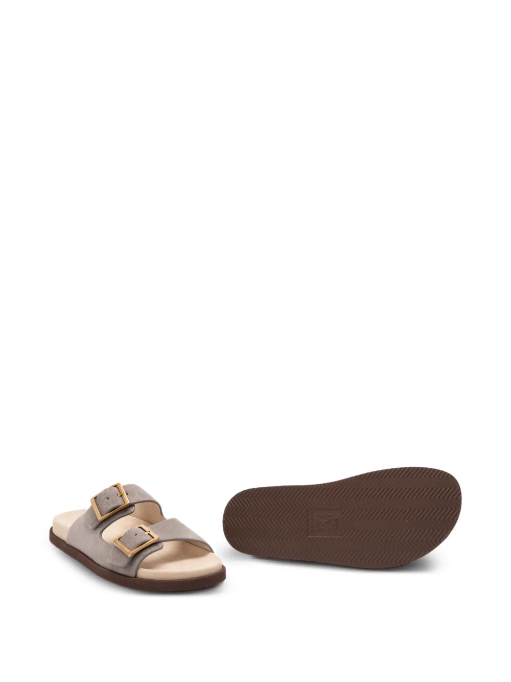 Brunello Cucinelli Sandalen met gespsluiting Grijs