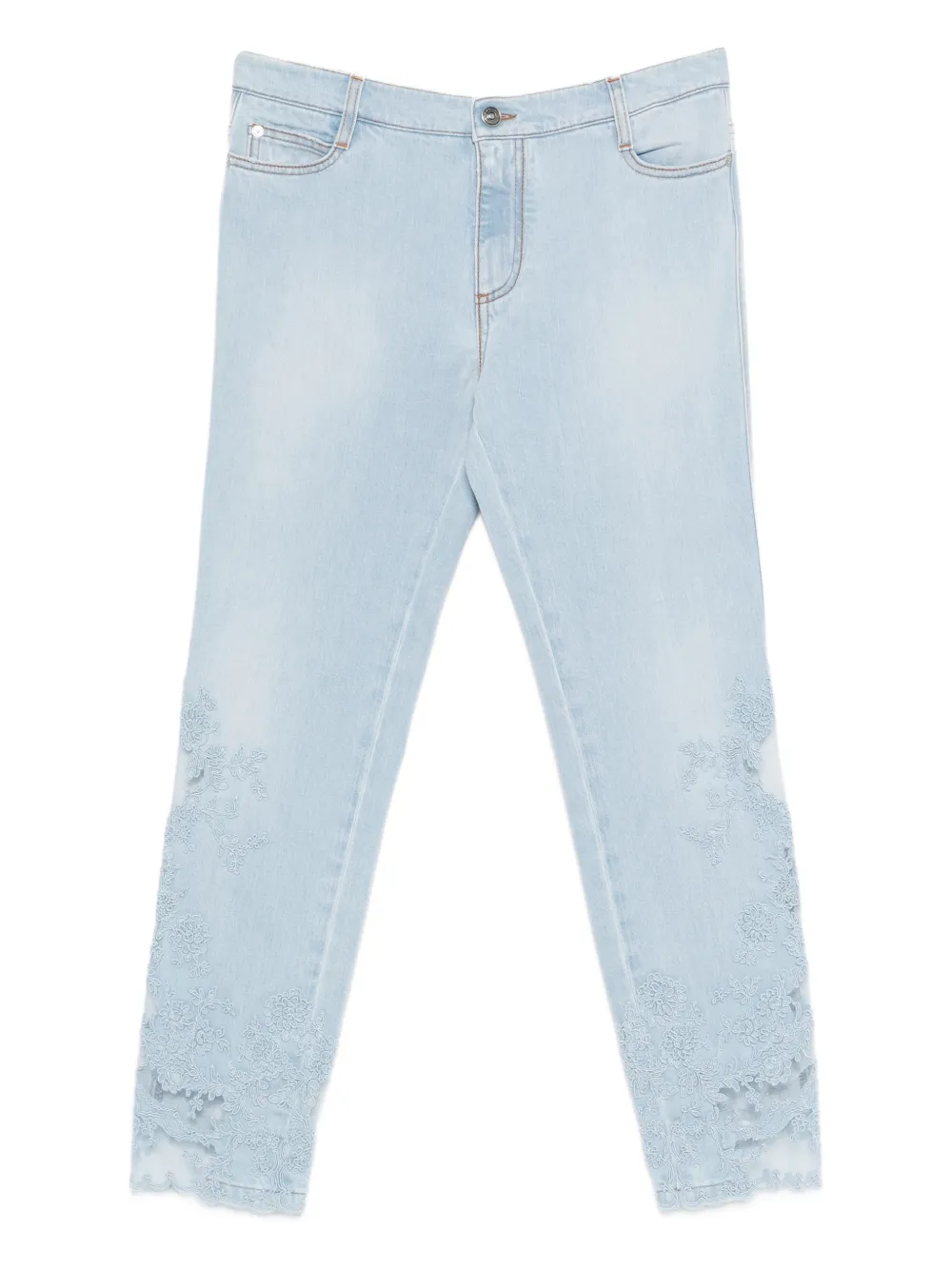 Ermanno Scervino lace jeans - Blau