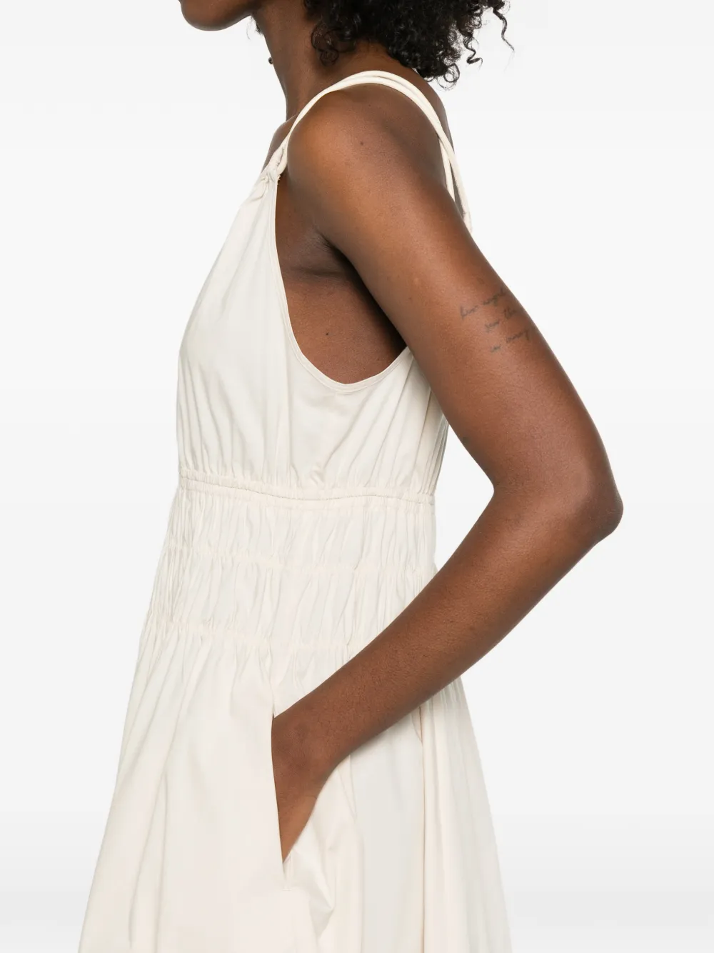 Amie Gathered Midi Dress