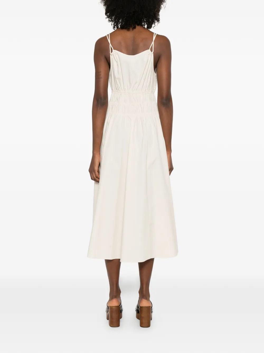 Amie Gathered Midi Dress