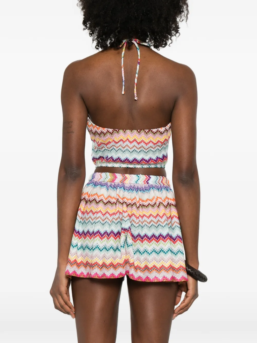 chevron halterneck top