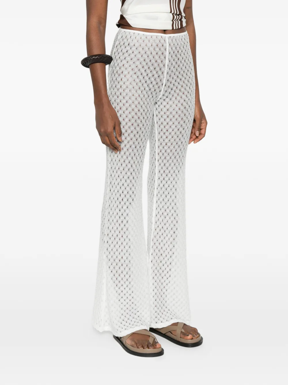 Missoni Doorzichtige broek Wit