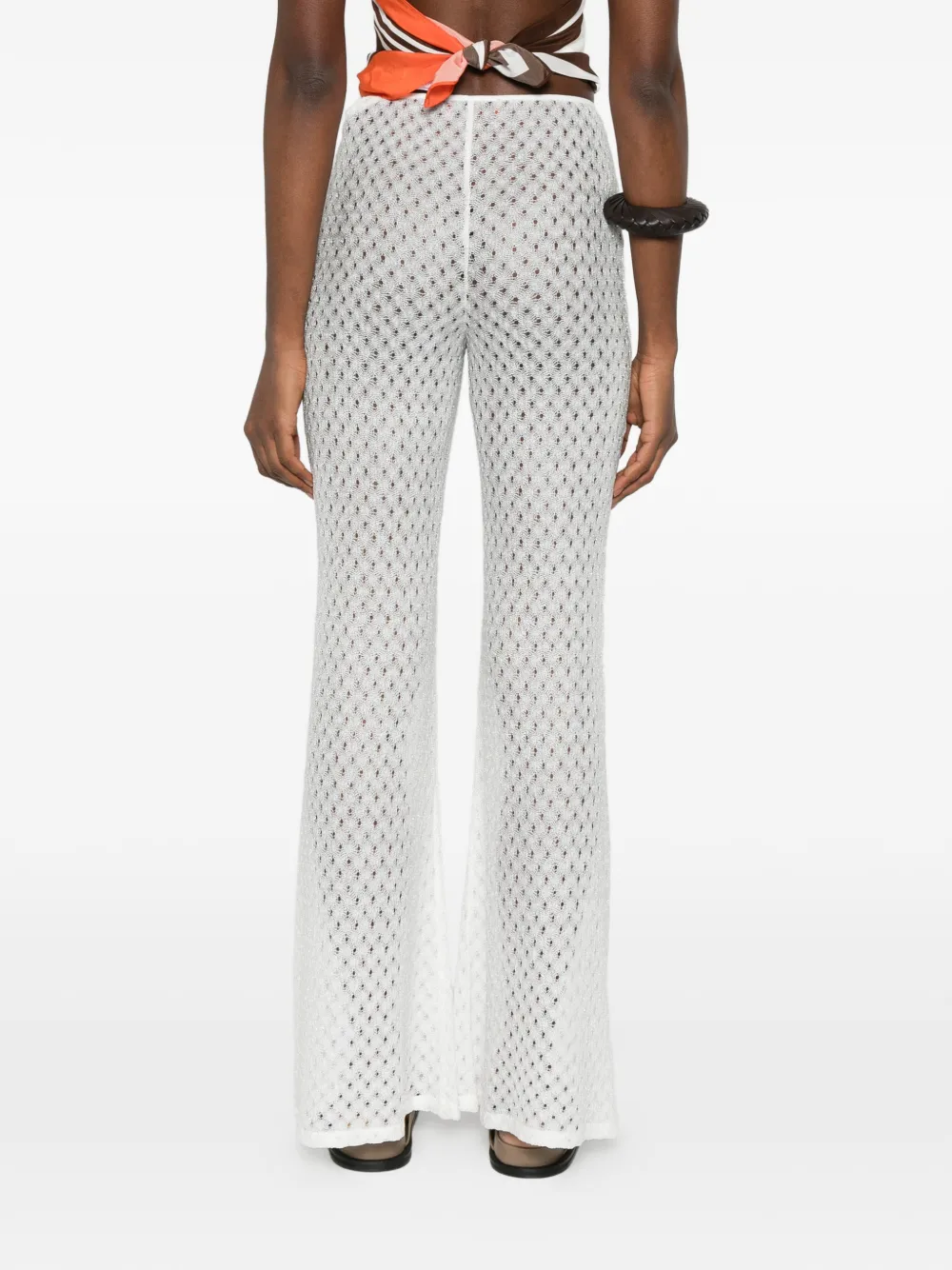 Missoni Doorzichtige broek Wit