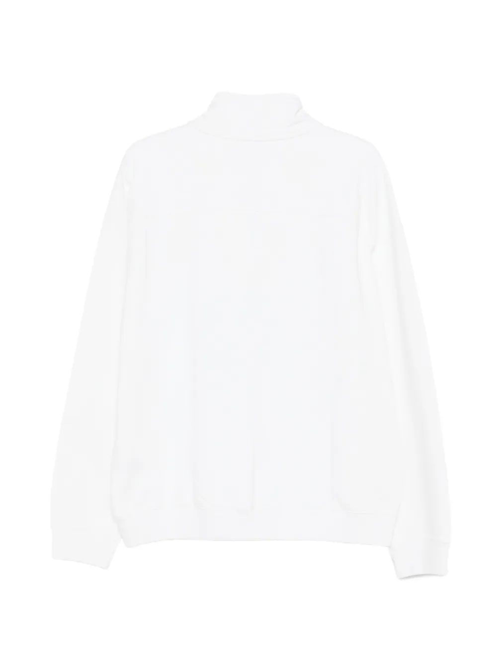 Sporty & Rich Sweater met logopatch en rits Wit