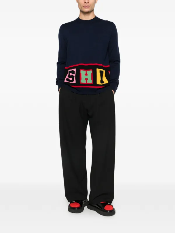 Comme Des Garçons Shirt crew-neck Sweater | Blue | FARFETCH