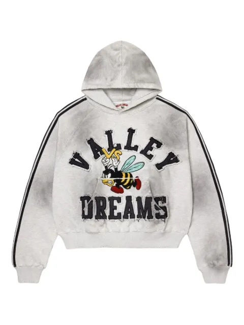 Vale Forever Anthem striped-sleeve hoodie