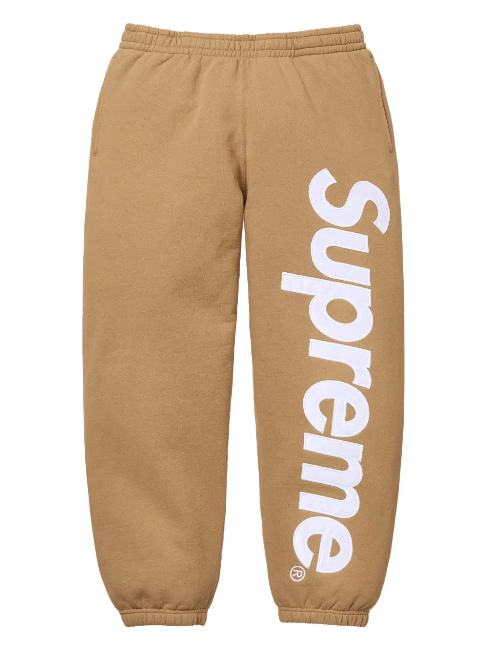 Supreme Pantaloni sportivi con applicazione in raso - Marrone