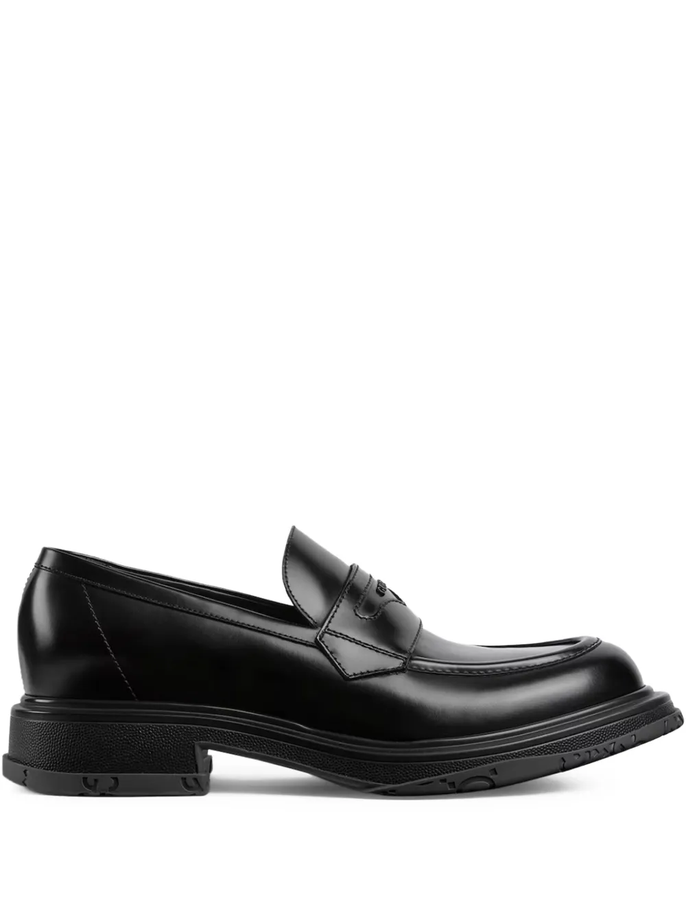 Gucci logo-detail loafers - Schwarz