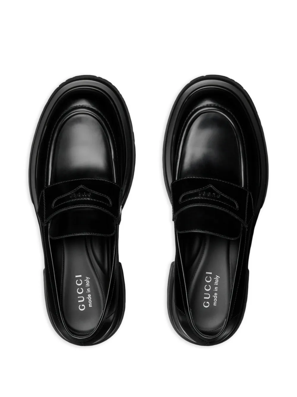Gucci Loafers met logodetail Zwart