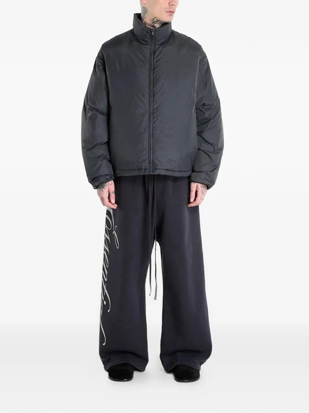  Fear Of God Essentials Ripstop Padded Jacket - Grey 