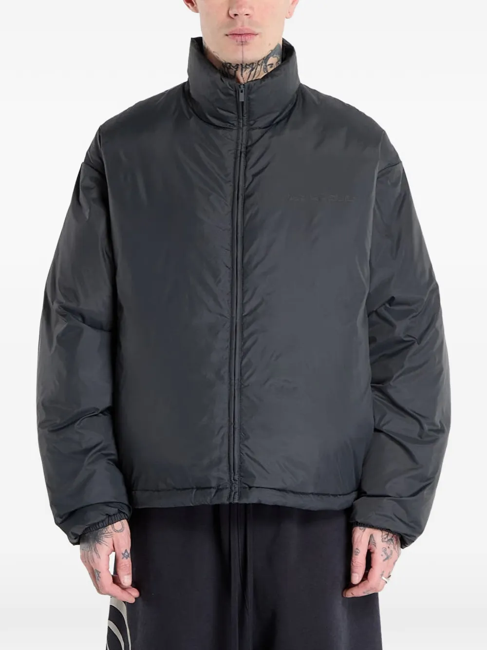  Fear Of God Essentials Ripstop Padded Jacket - Grey 