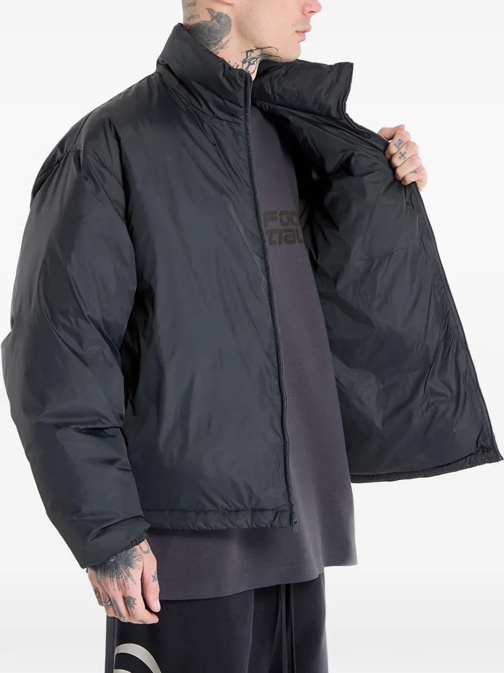 FEAR OF GOD ESSENTIALS Gewatteerd jack Grijs