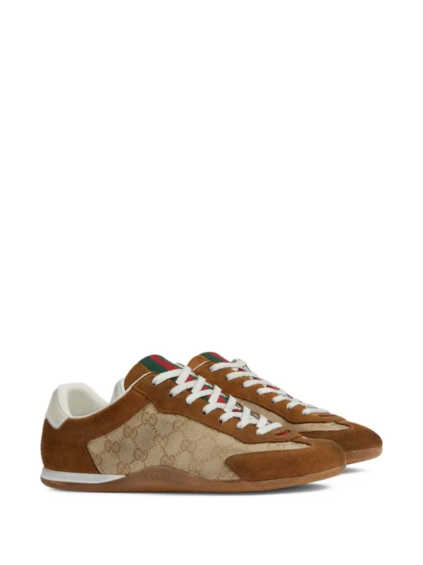 Gucci Shift GG Web-detail Sneakers | Neutrals | FARFETCH