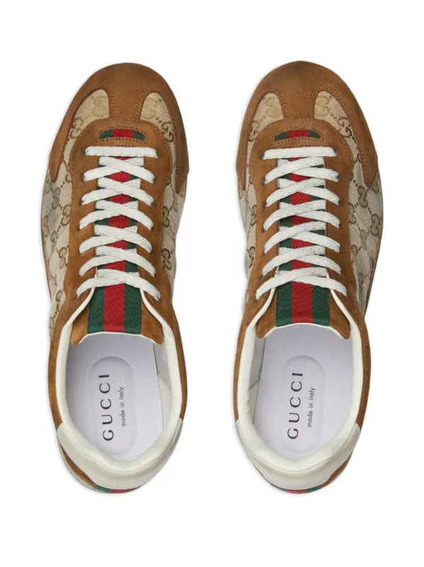 Gucci Shift GG Web-detail Sneakers | Neutrals | FARFETCH