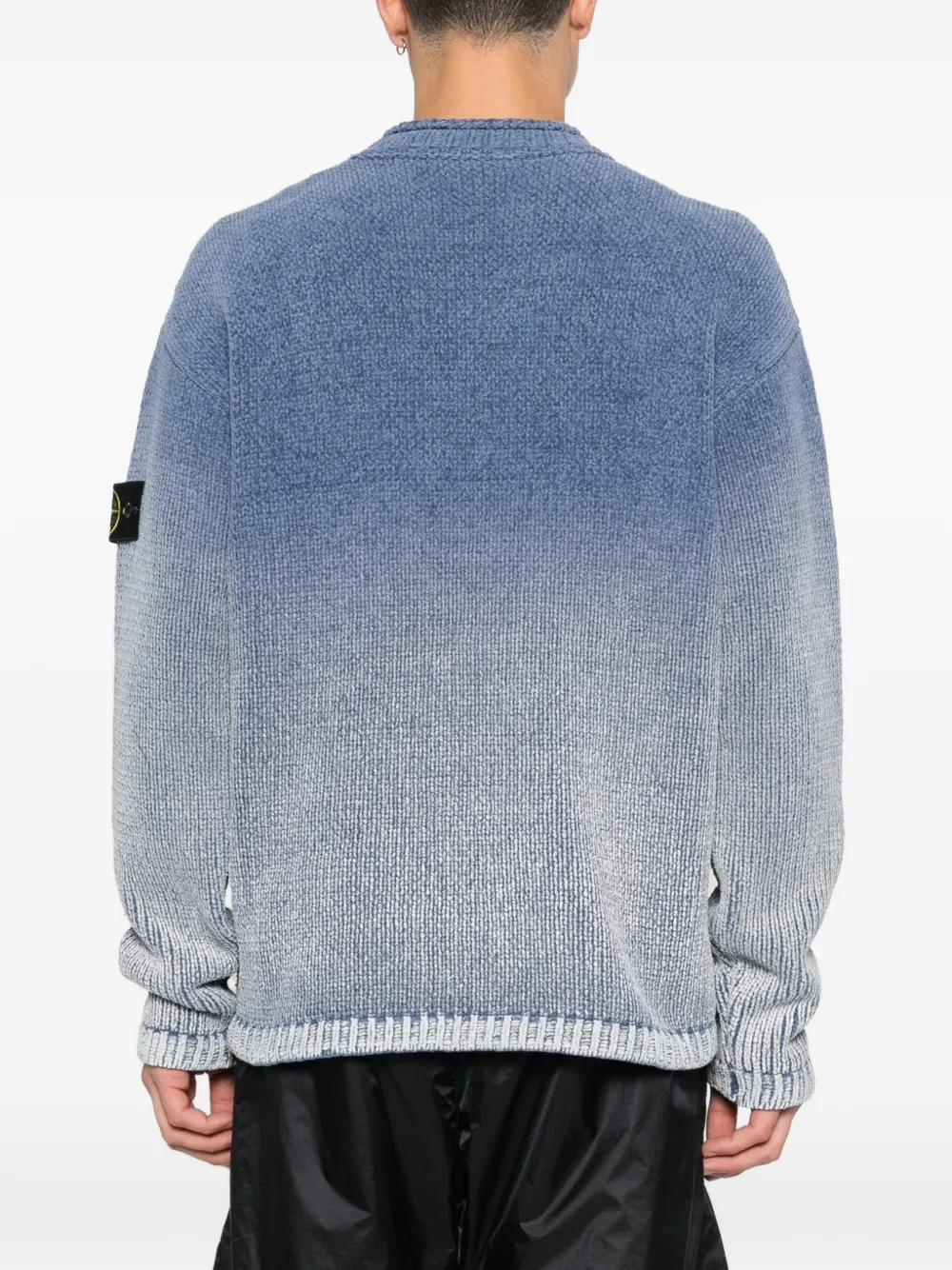 Stone Island Trui met ombré-effect en ronde hals Blauw