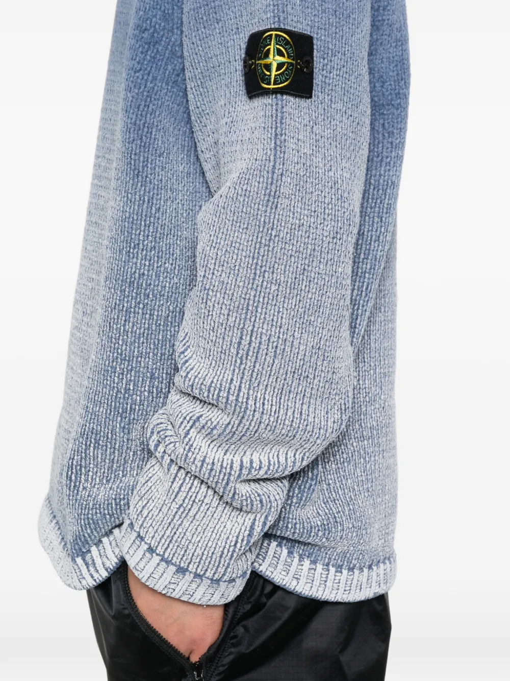 Stone Island Trui met ombré-effect en ronde hals Blauw
