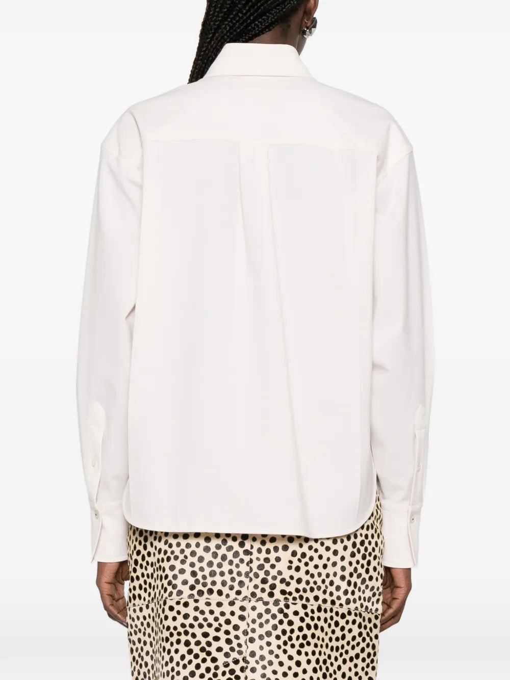Victoria Beckham Cropped blouse Beige