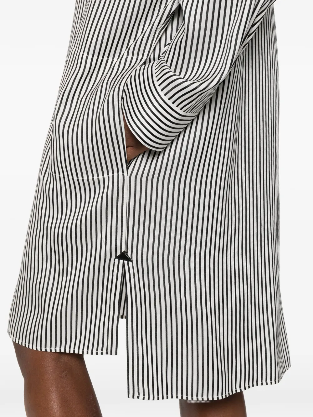 TOM FORD Gestreepte midi-jurk Wit