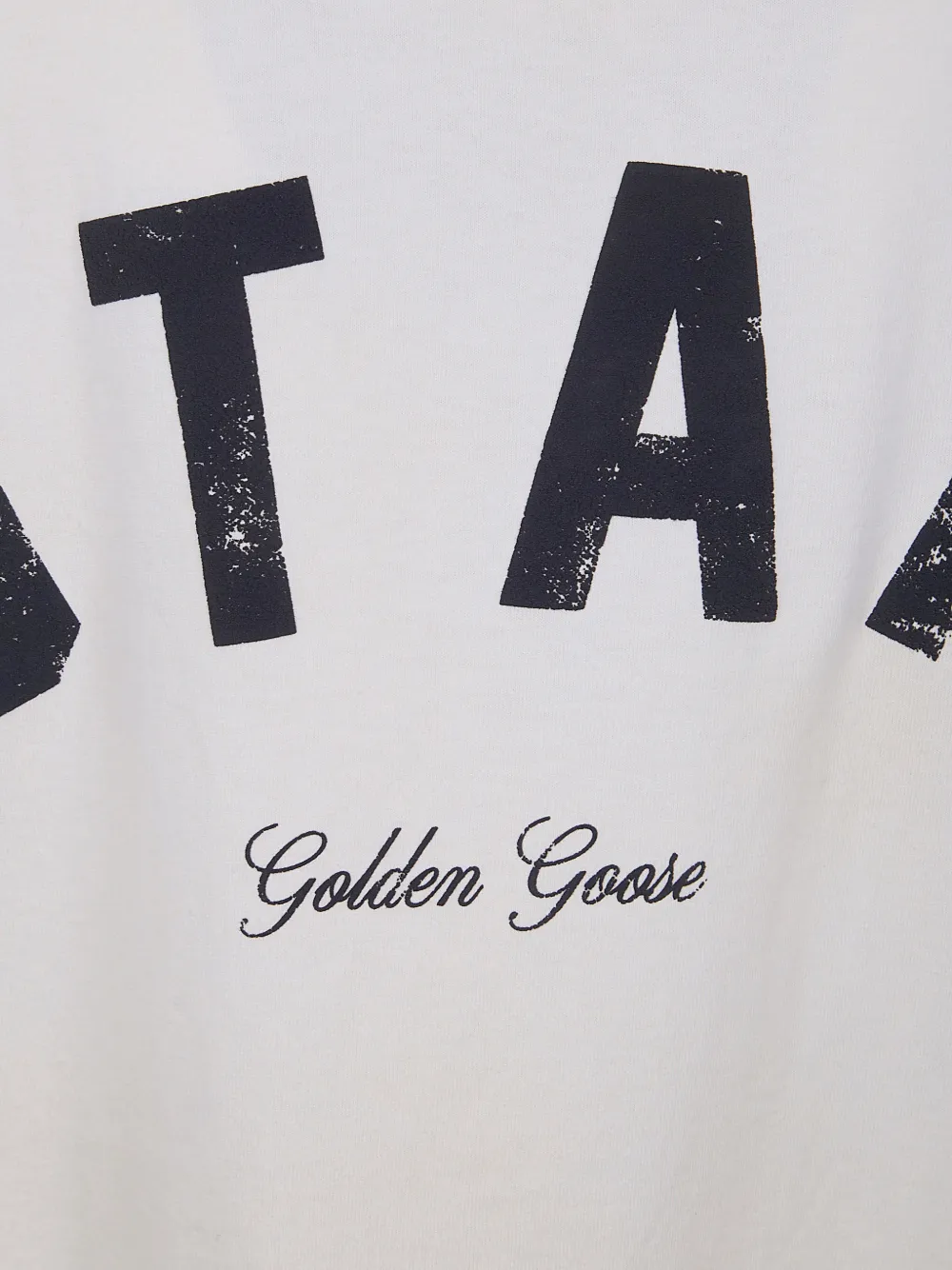 Golden Goose Star katoenen T-shirt met print op de achterkant Beige