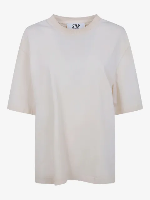 Golden Goose Star cotton T-shirt in white with black print on the back