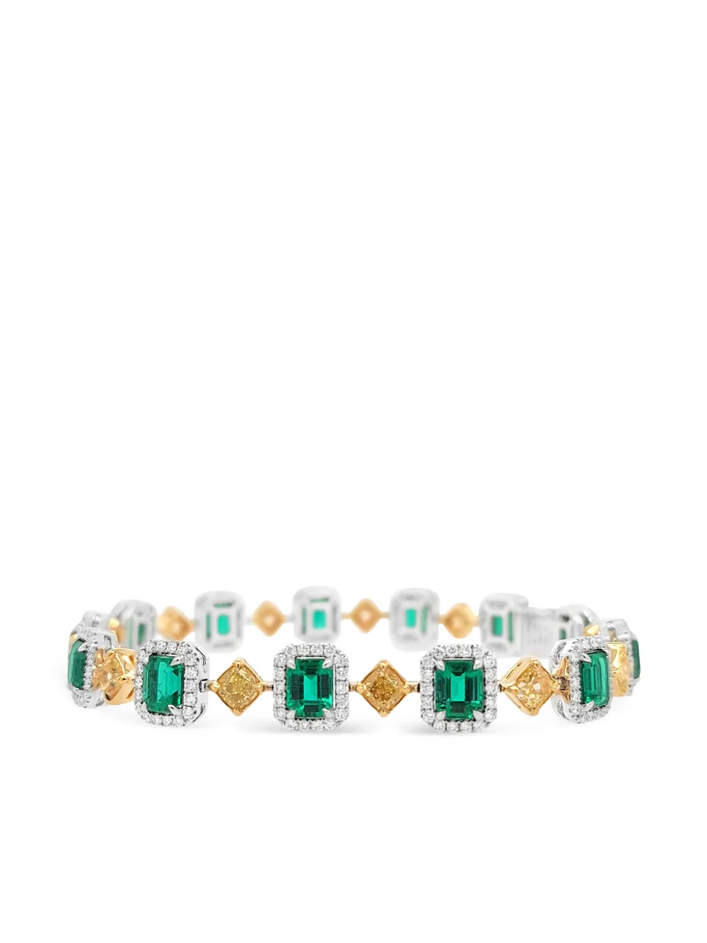 HYT Jewelry emerald and diamond tennis bracelet - Argento
